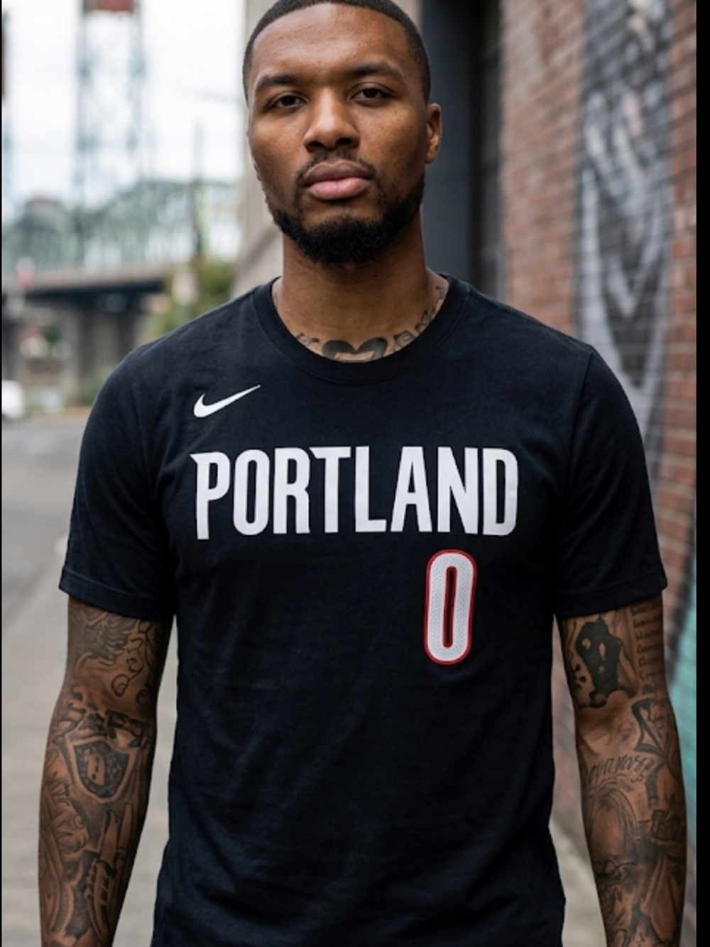 Portland Trailblazers Damian Lillard Nike shirt